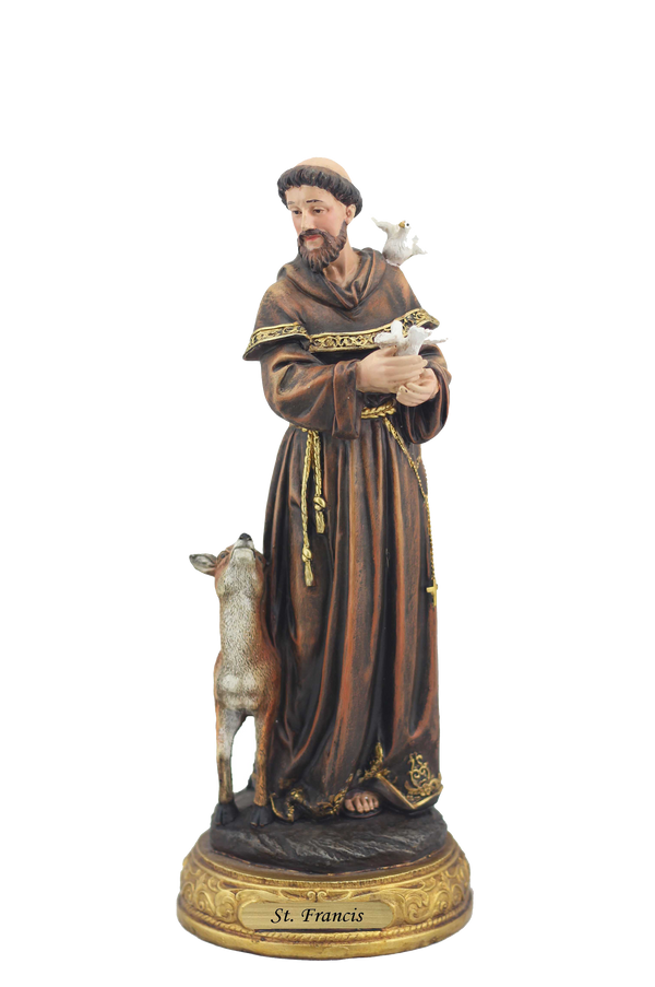 8" St. Francis of Assisi Statue