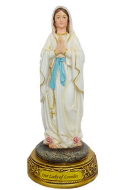 8" Our Lady of Lourdes Statue
