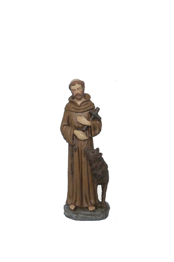 4" Saint Francis Resin Statue