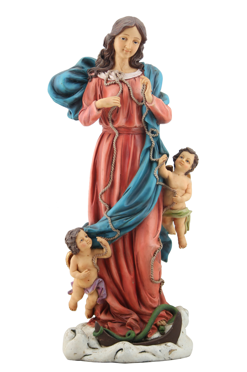 8" Our Lady Untier of Knots Statue